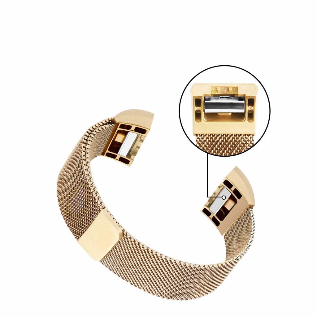 Fitbit Charge 2 milanese band - goud