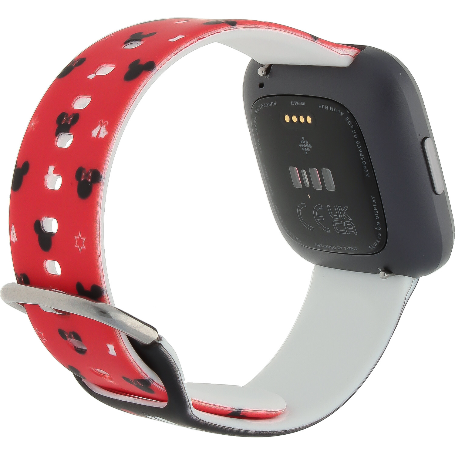 Fitbit Versa print sport band - kerst zwart rood