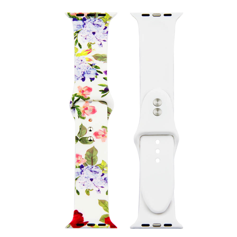 Apple Watch print sport band - bloemen