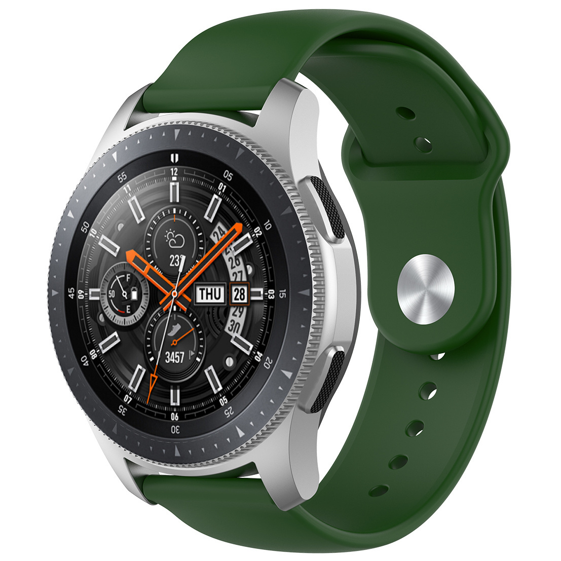 Samsung Galaxy Watch siliconen sport band - legergroen