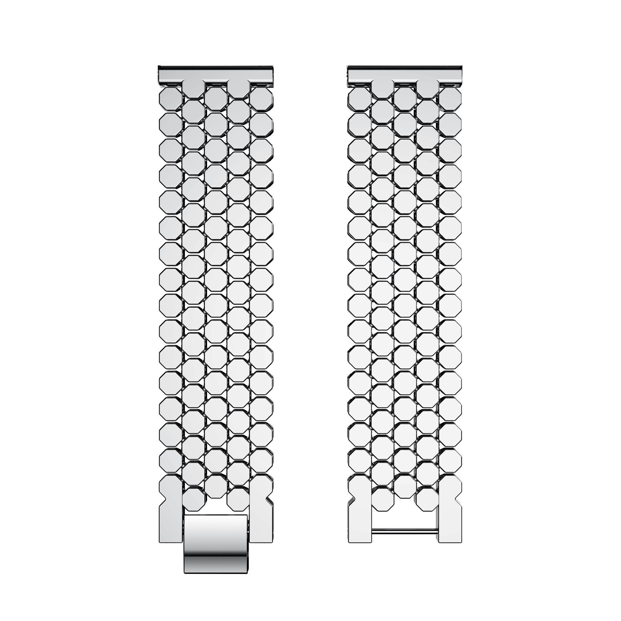 Polar Vantage M / Grit X vis stalen schakel band - zilver