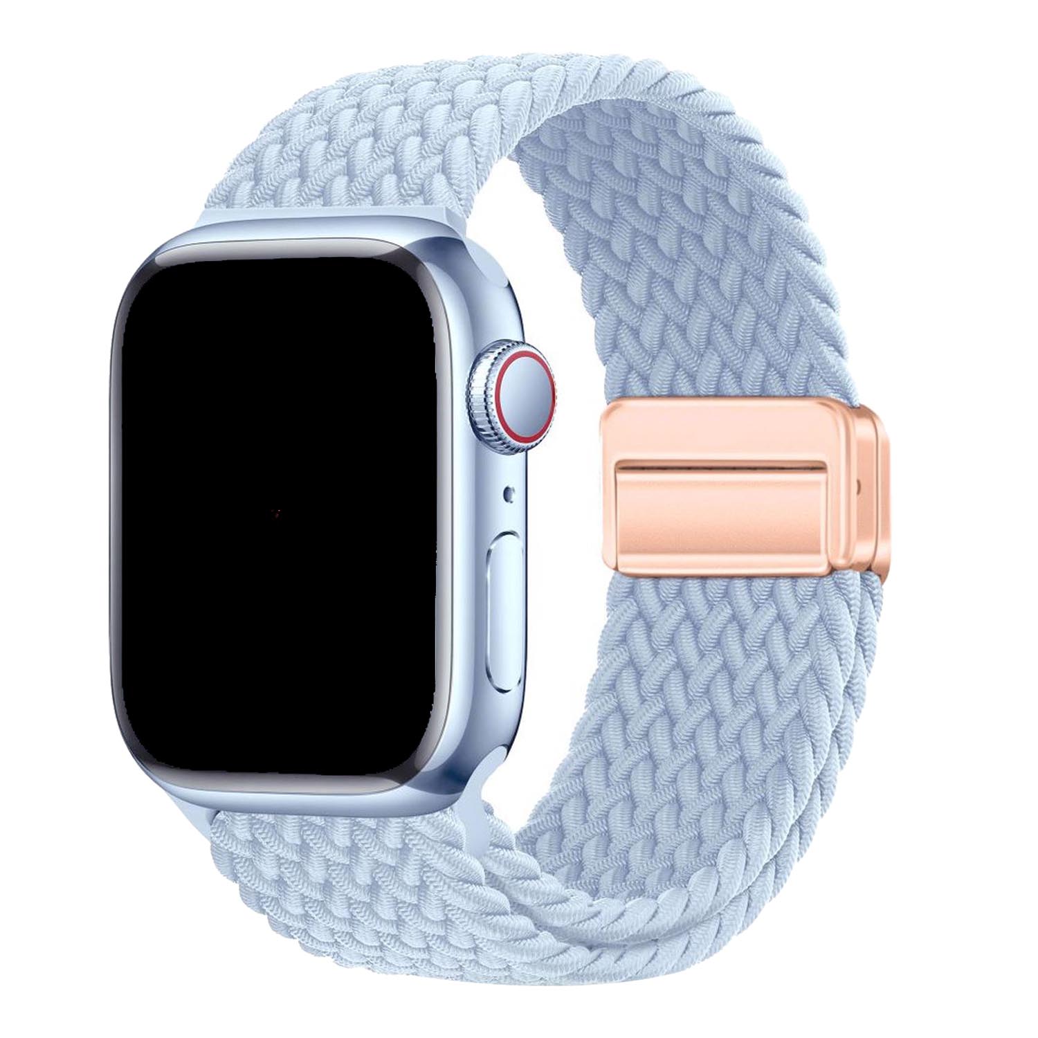 Apple Watch bandje Zyra - nylon - Lichtblauw