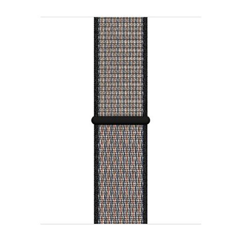 Apple Watch nylon geweven sport band  - royal pulse lava gloed