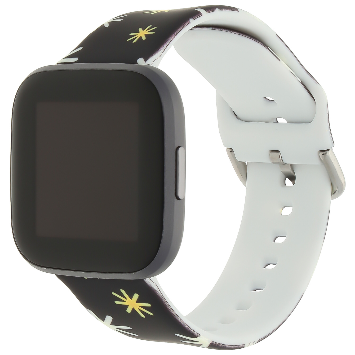 Fitbit Versa print sport band - kerst zwart