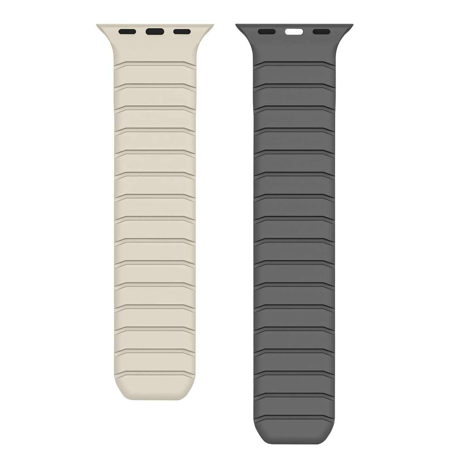 Apple Watch band Vetra – siliconen – sterrenlicht grijs