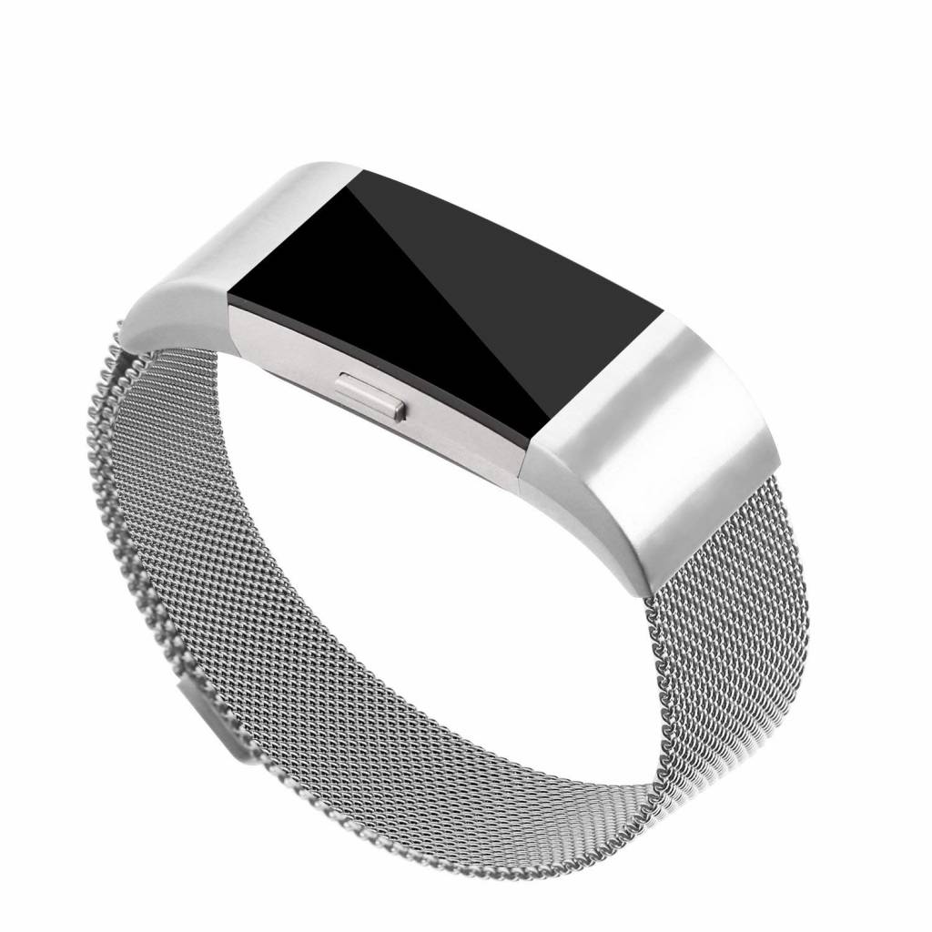 Fitbit Charge 2 milanese band - zilver
