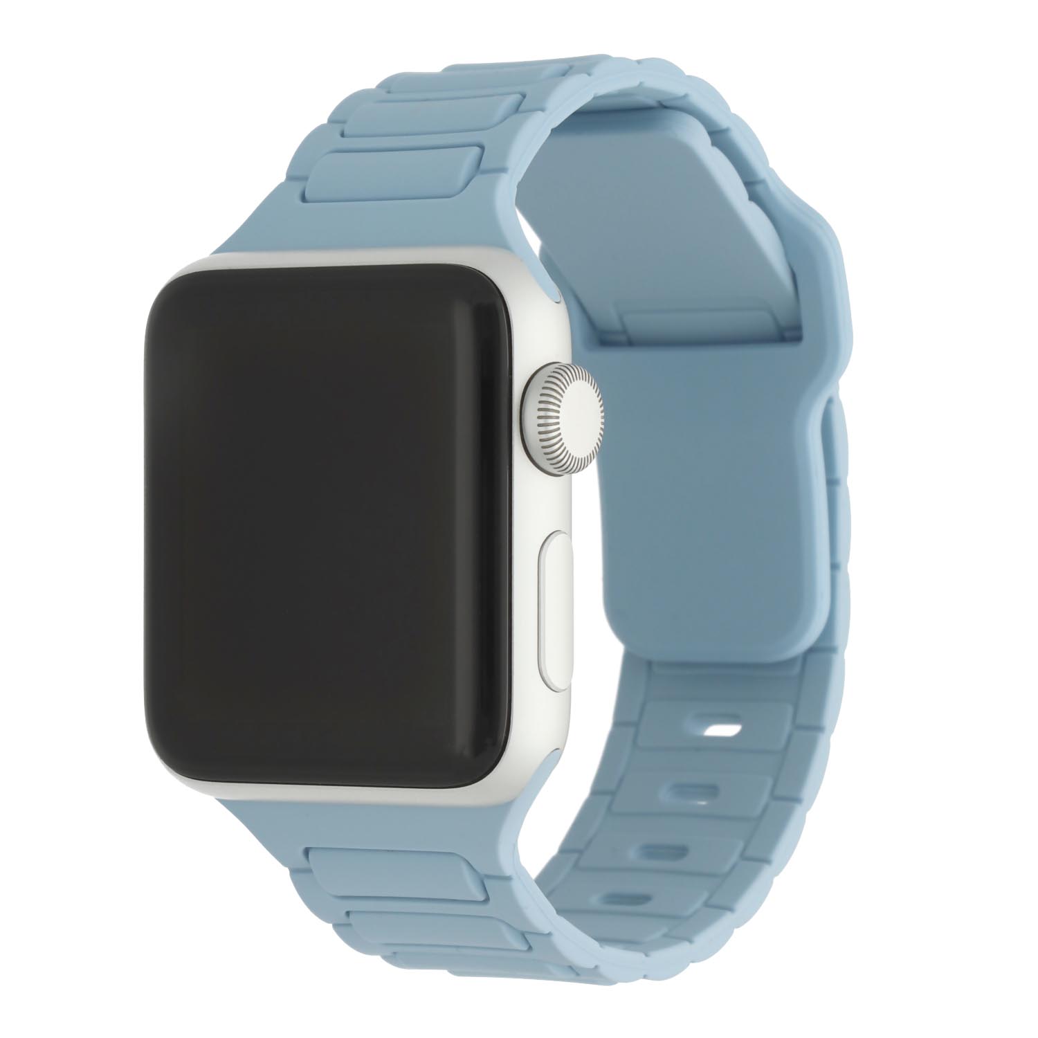 Apple Watch band Raveo – siliconen – lichtblauw