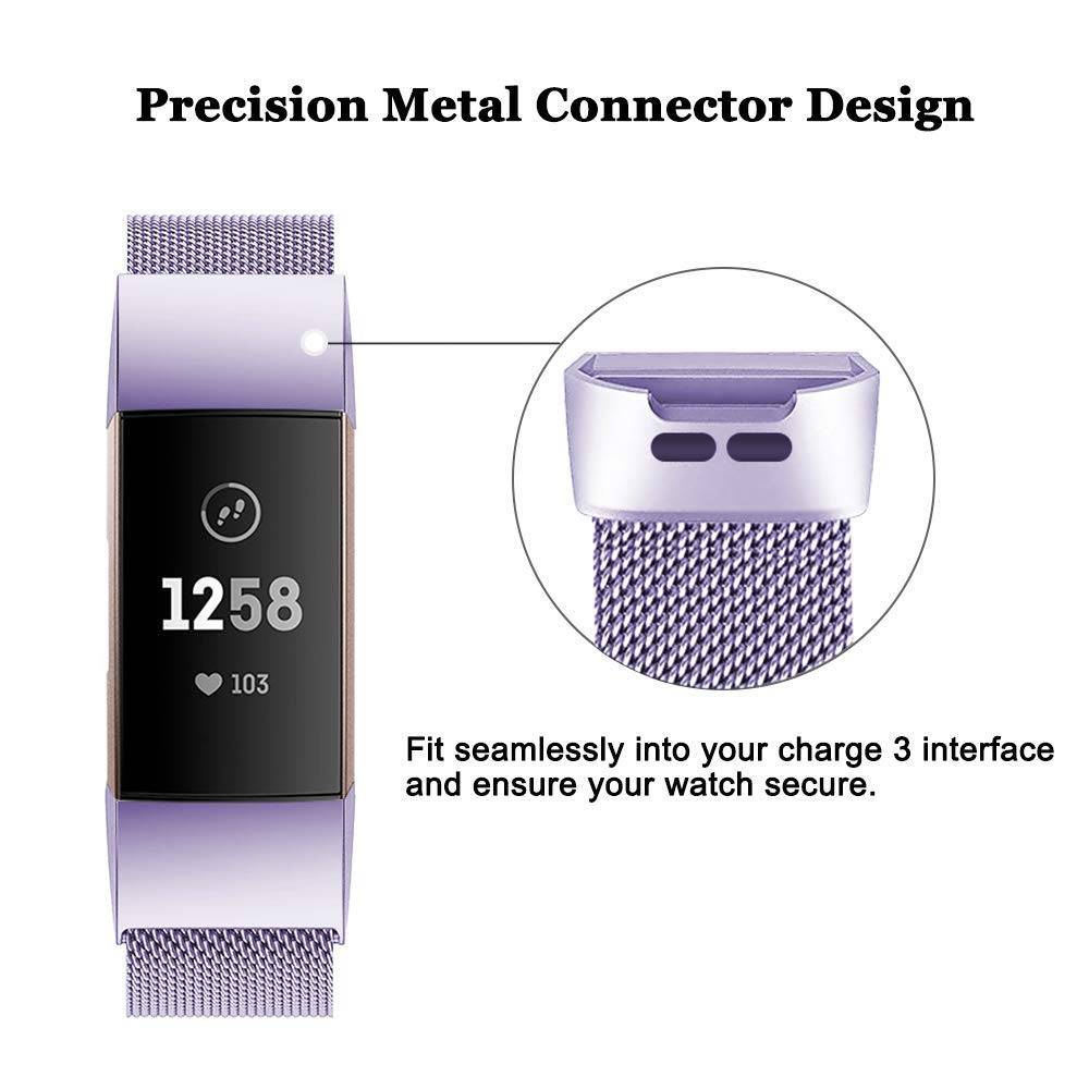 Fitbit Charge 3 & 4 milanese band - lavendel