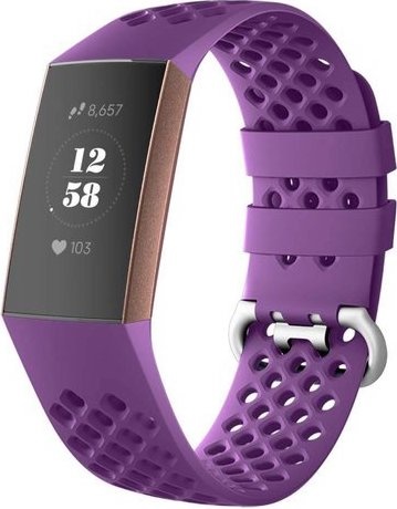 Fitbit Charge 3 & 4 sport point band - donkerpaars