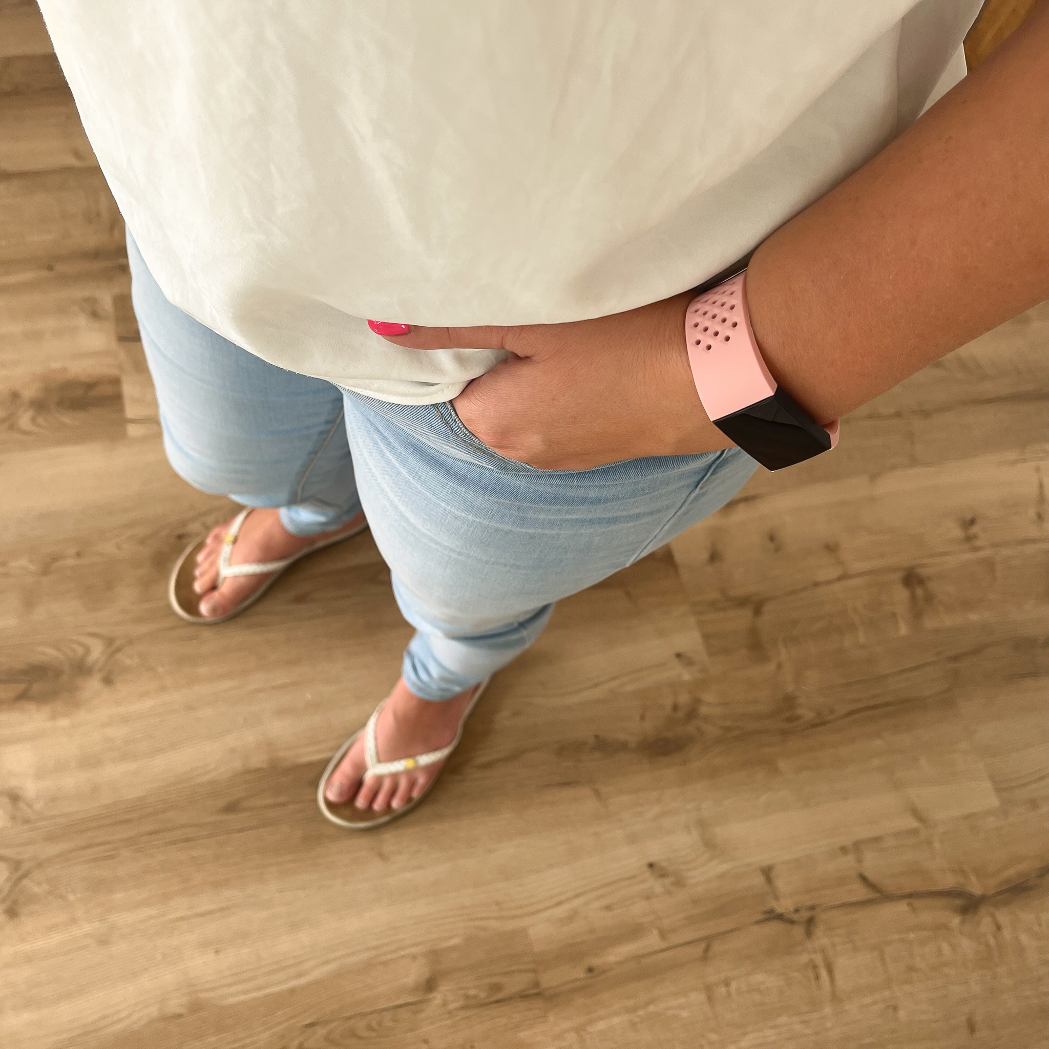 Fitbit Charge 3 & 4 sport point band - roze