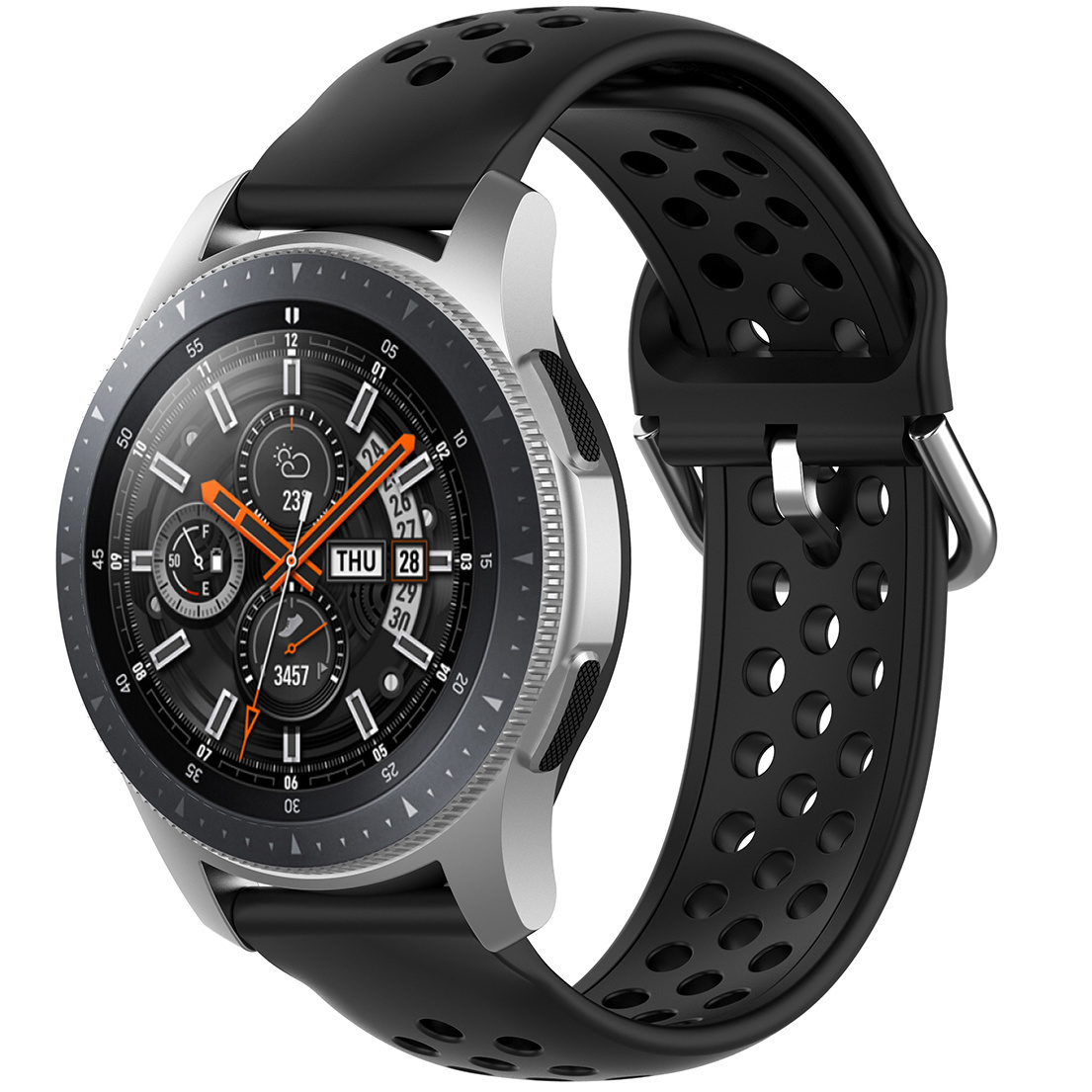 Polar Ignite sport dubbel gesp band - zwart
