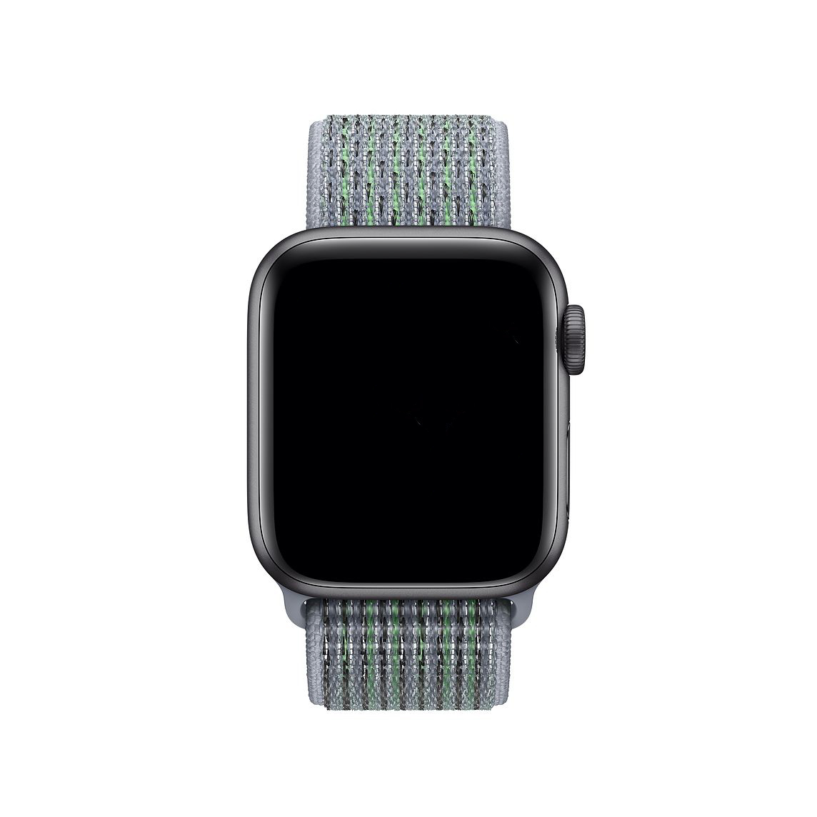 Apple Watch nylon geweven sport band  - obsidian mist