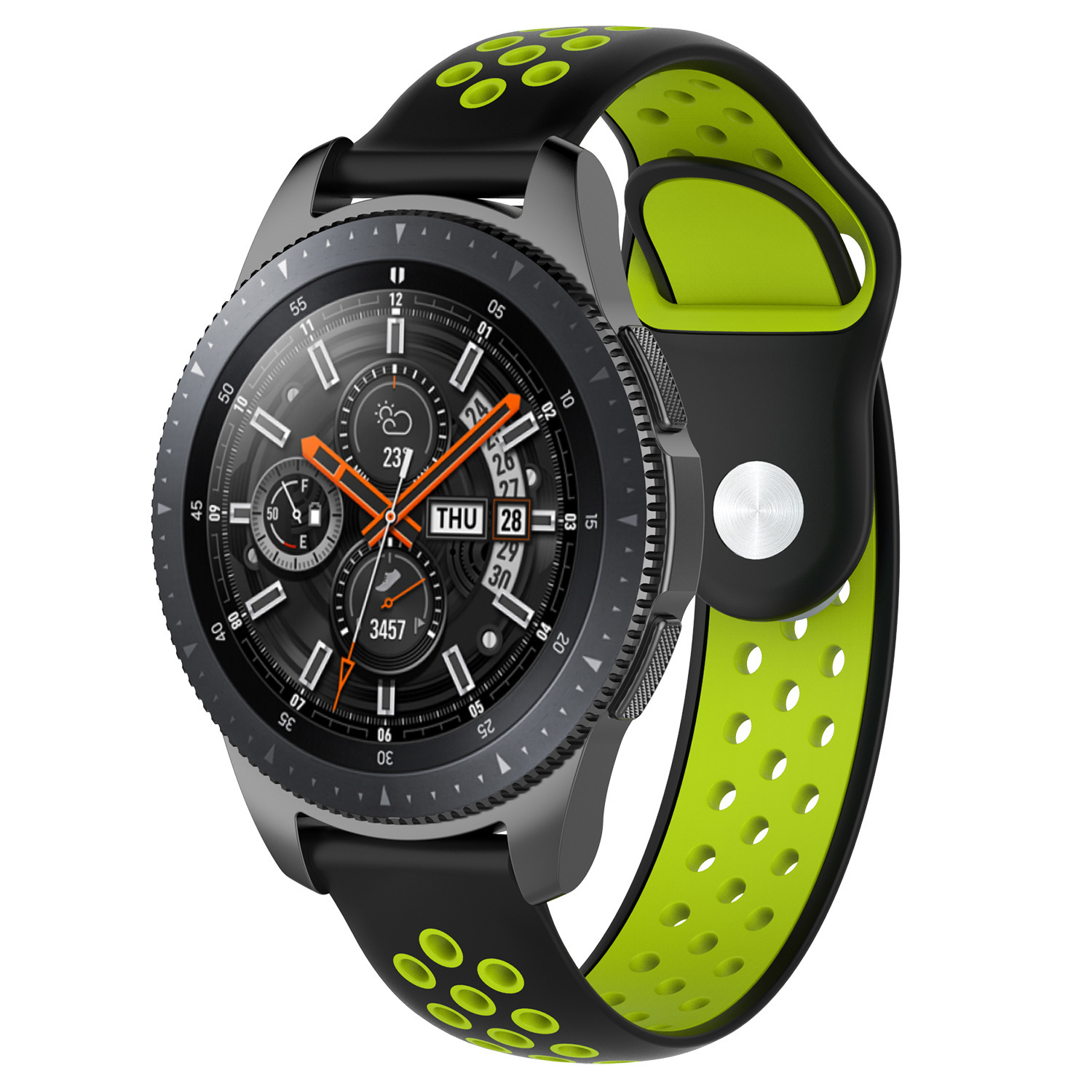 Polar Ignite dubbel sport band - zwart groen