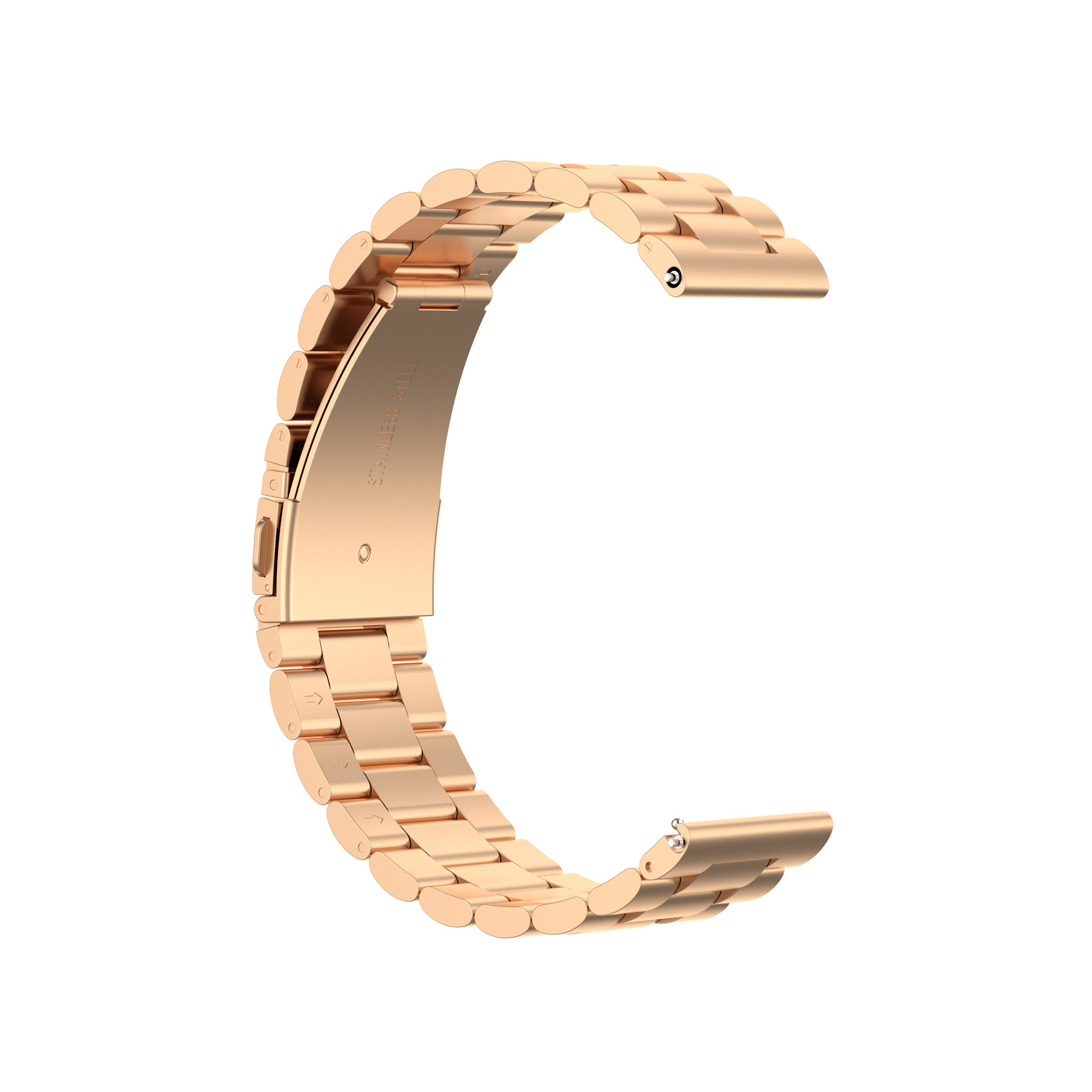 Garmin Vivoactive / Vivomove kralen stalen schakel band - rose goud