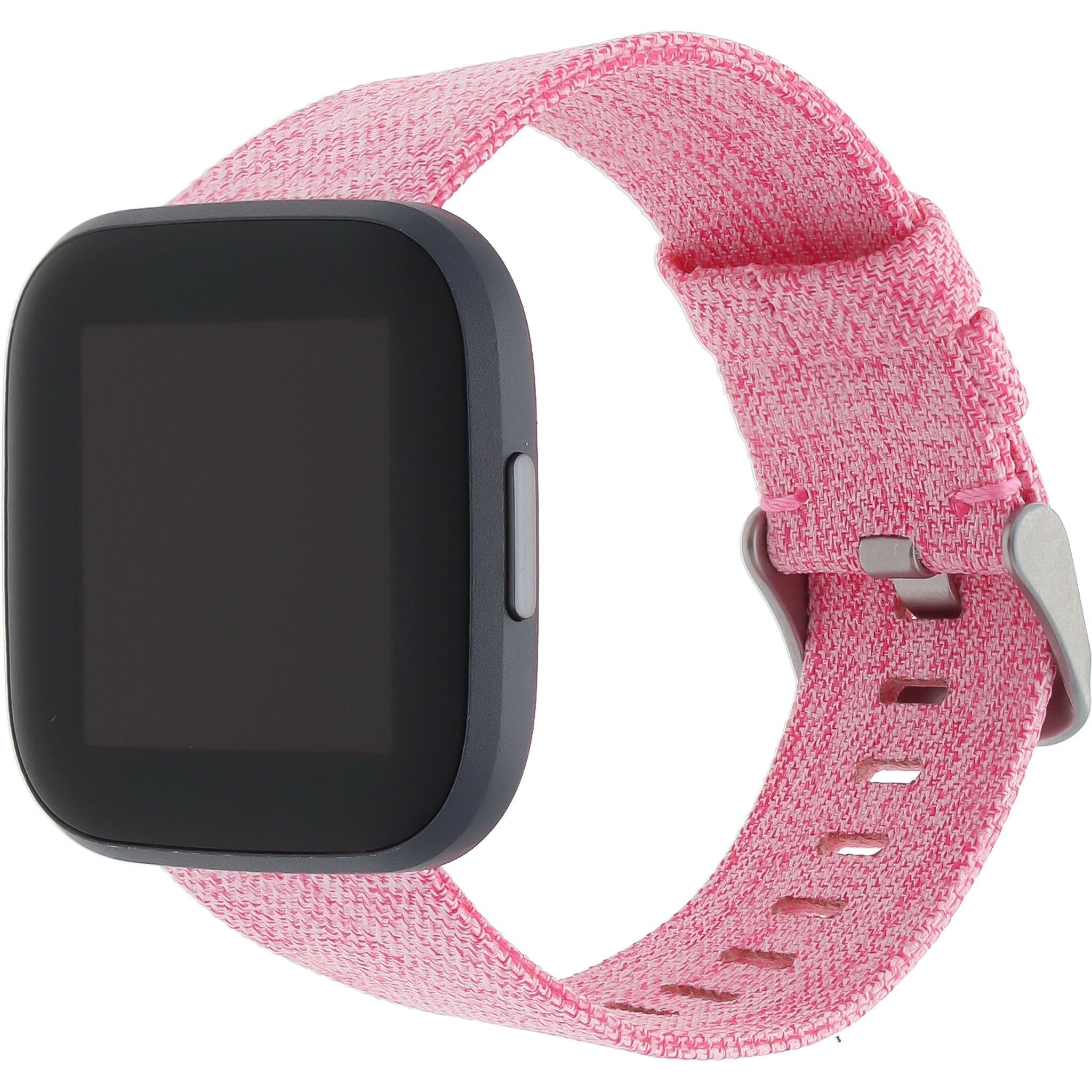 Fitbit Versa nylon gesp band - roze