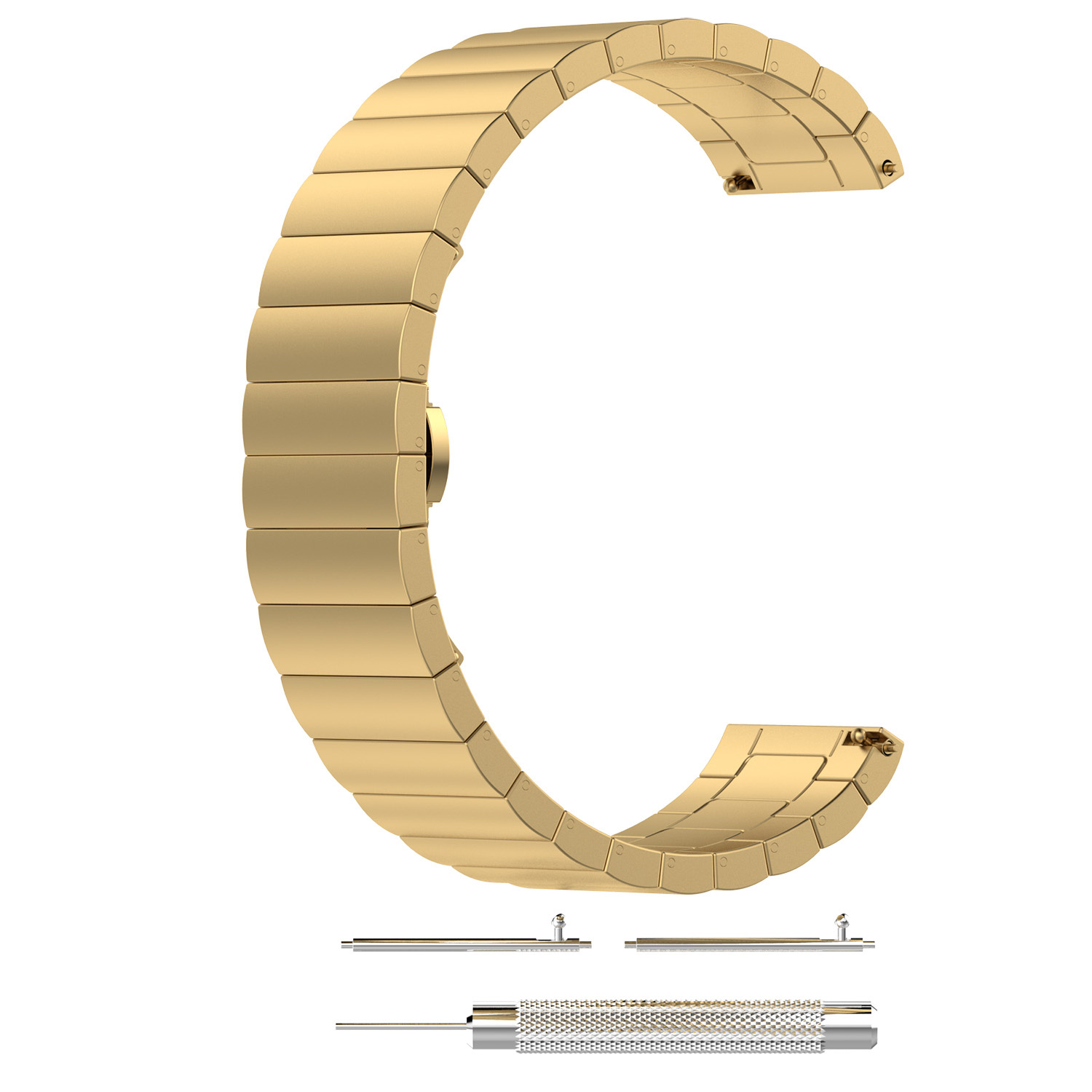 Garmin Vivoactive / Vivomove stalen schakel band - goud