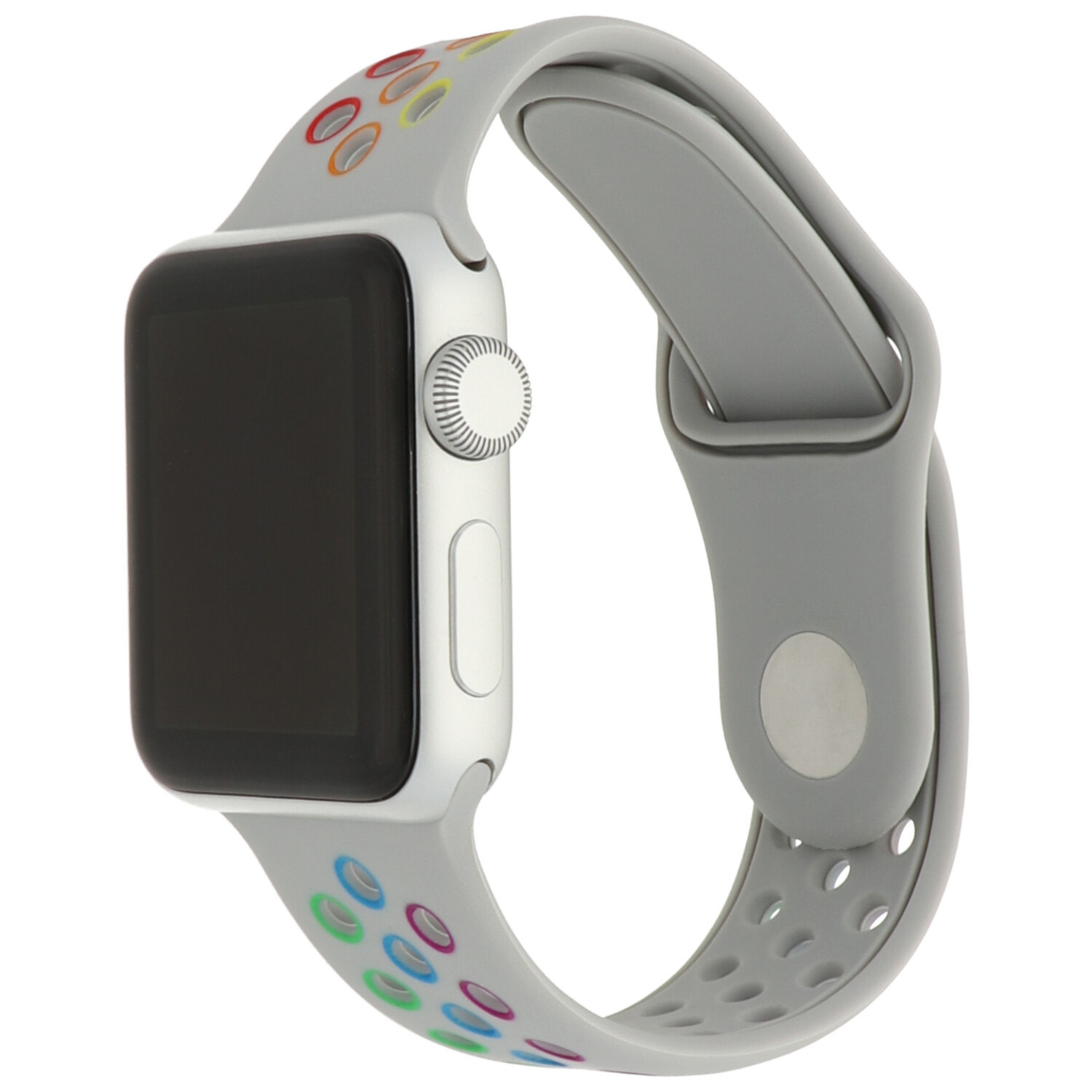 Apple Watch Dubbel Sport Band - Kleurrijk Antiekwit