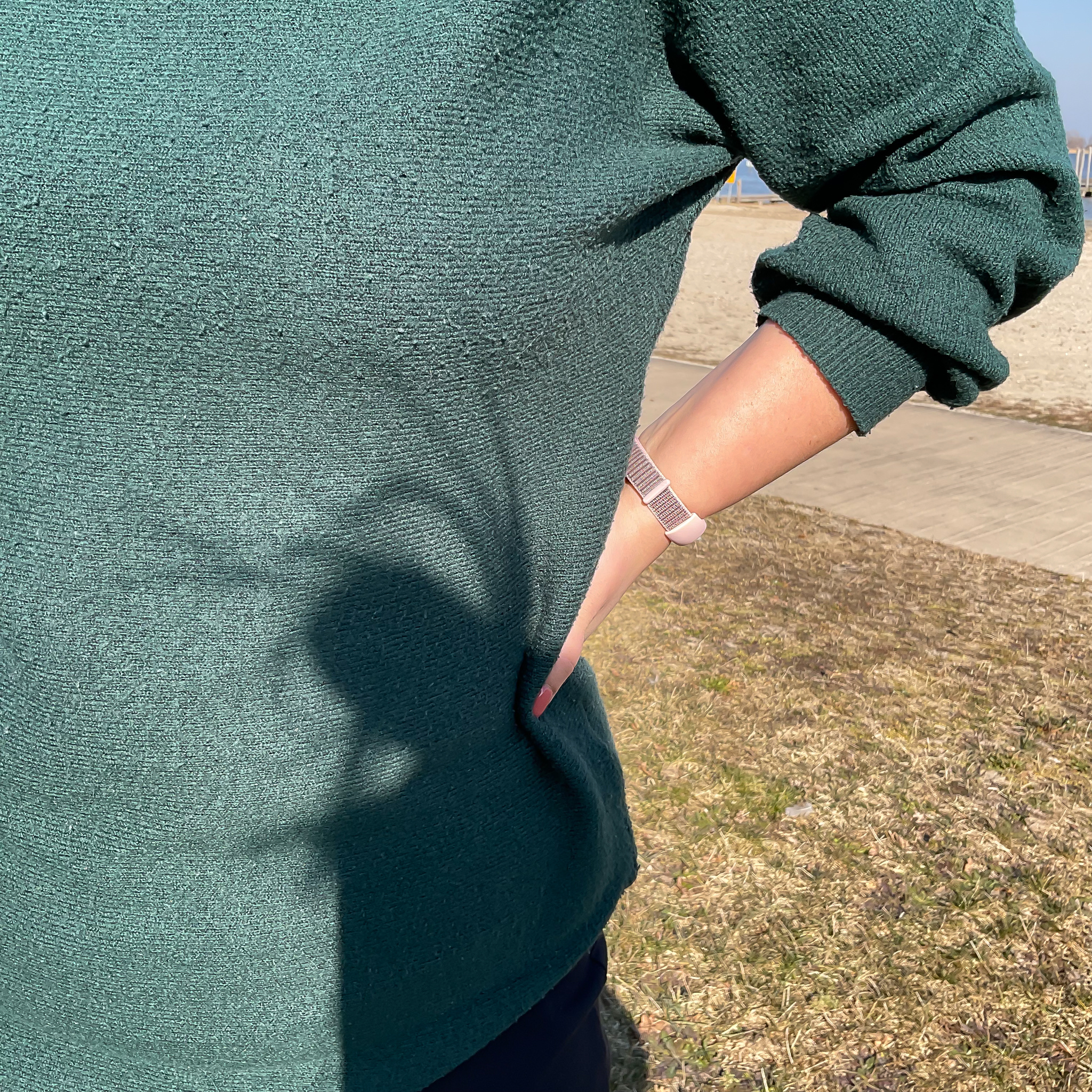 Xiaomi Mi 3/4/5/6 nylon sport loop band - pink sand