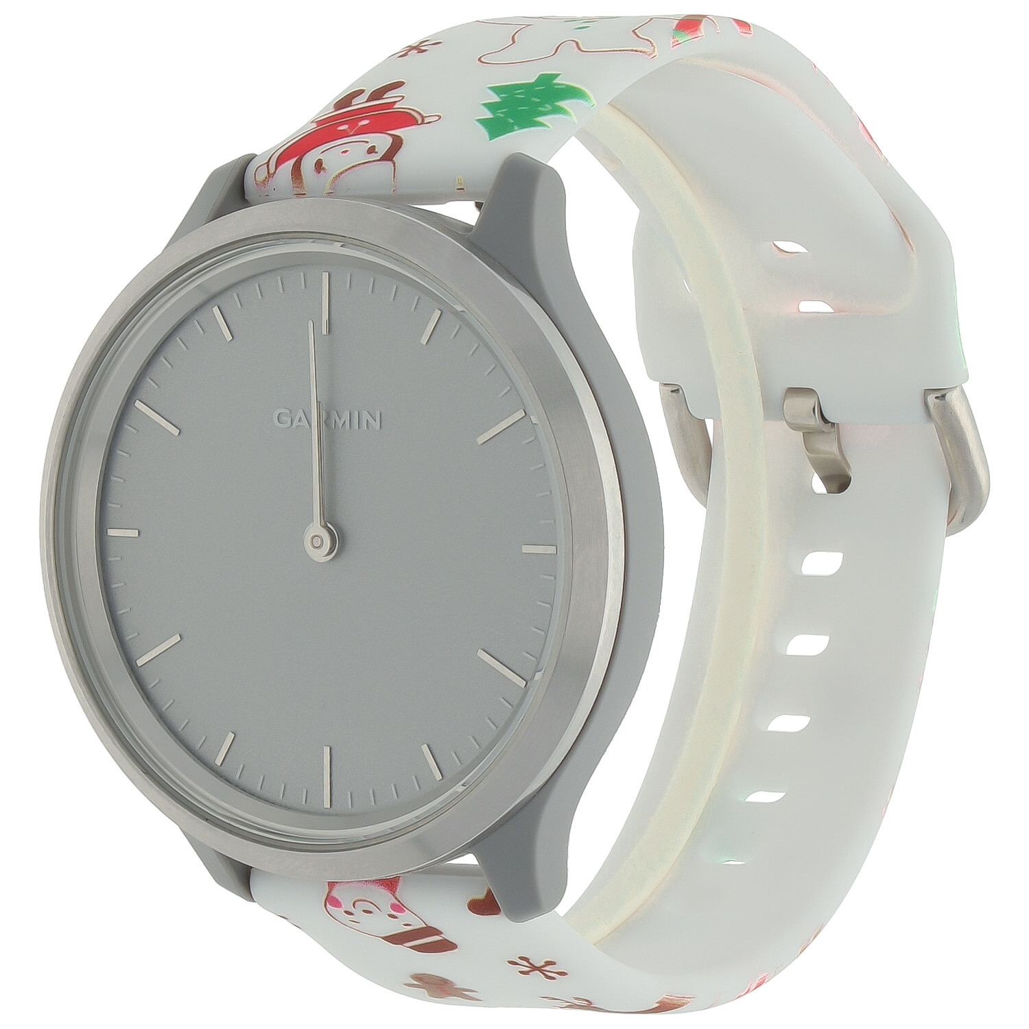 Huawei Watch print sport band - kerst sneeuwpop wit