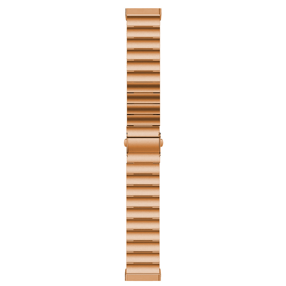 Fitbit Versa 3 / Sense stalen schakel band - rose goud