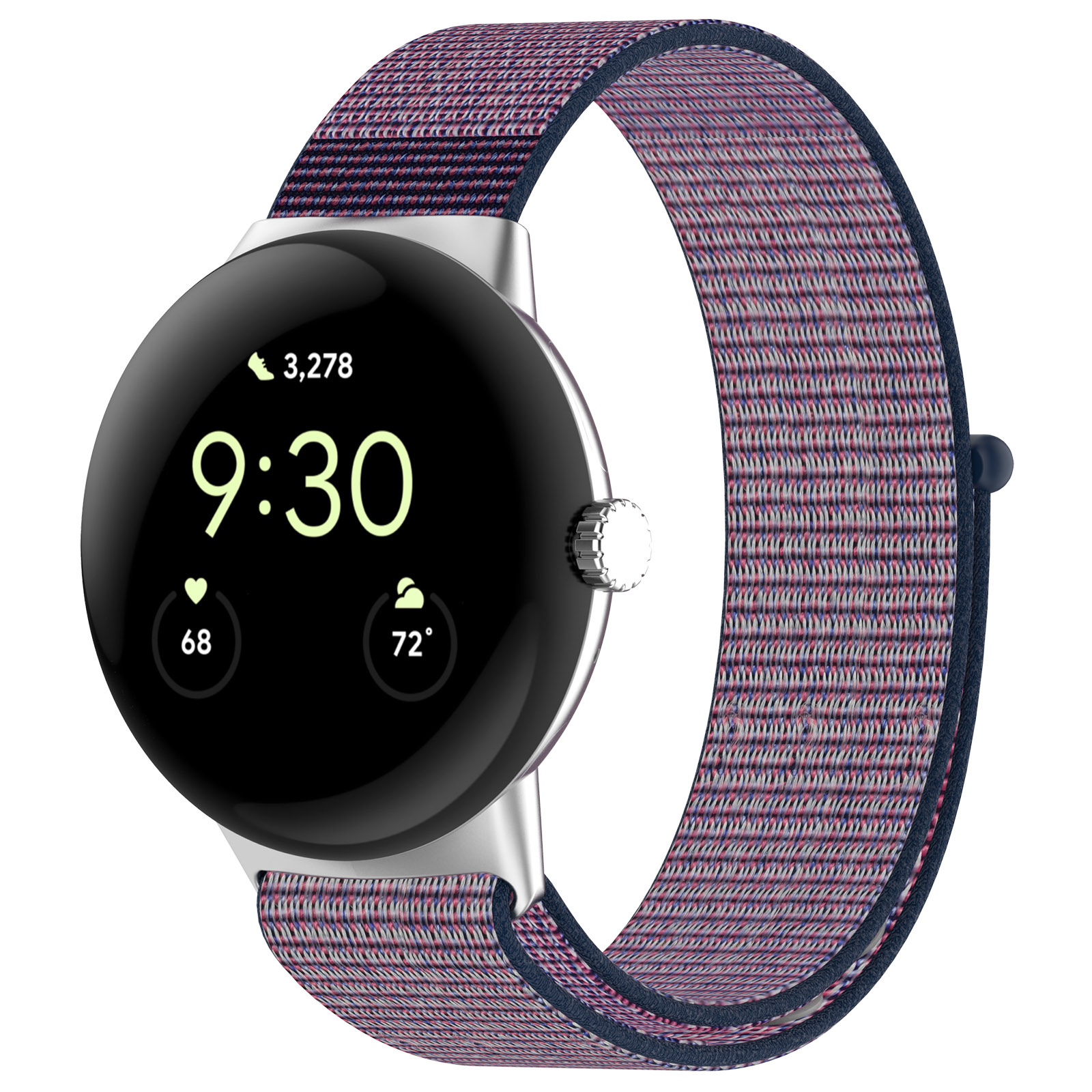 Google Pixel Watch nylon sport loop band - paars