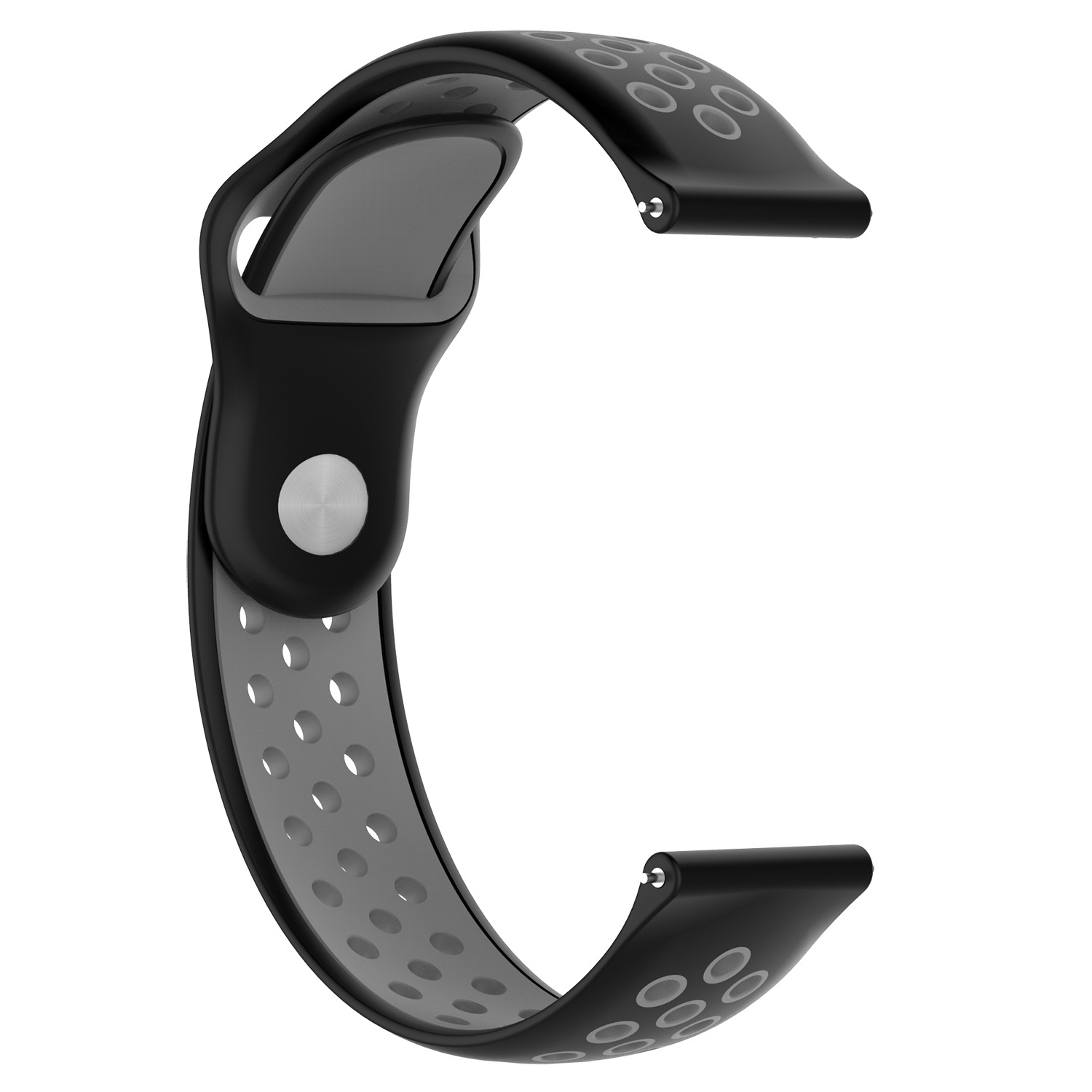 Samsung Galaxy Watch dubbel sport band - zwart grijs