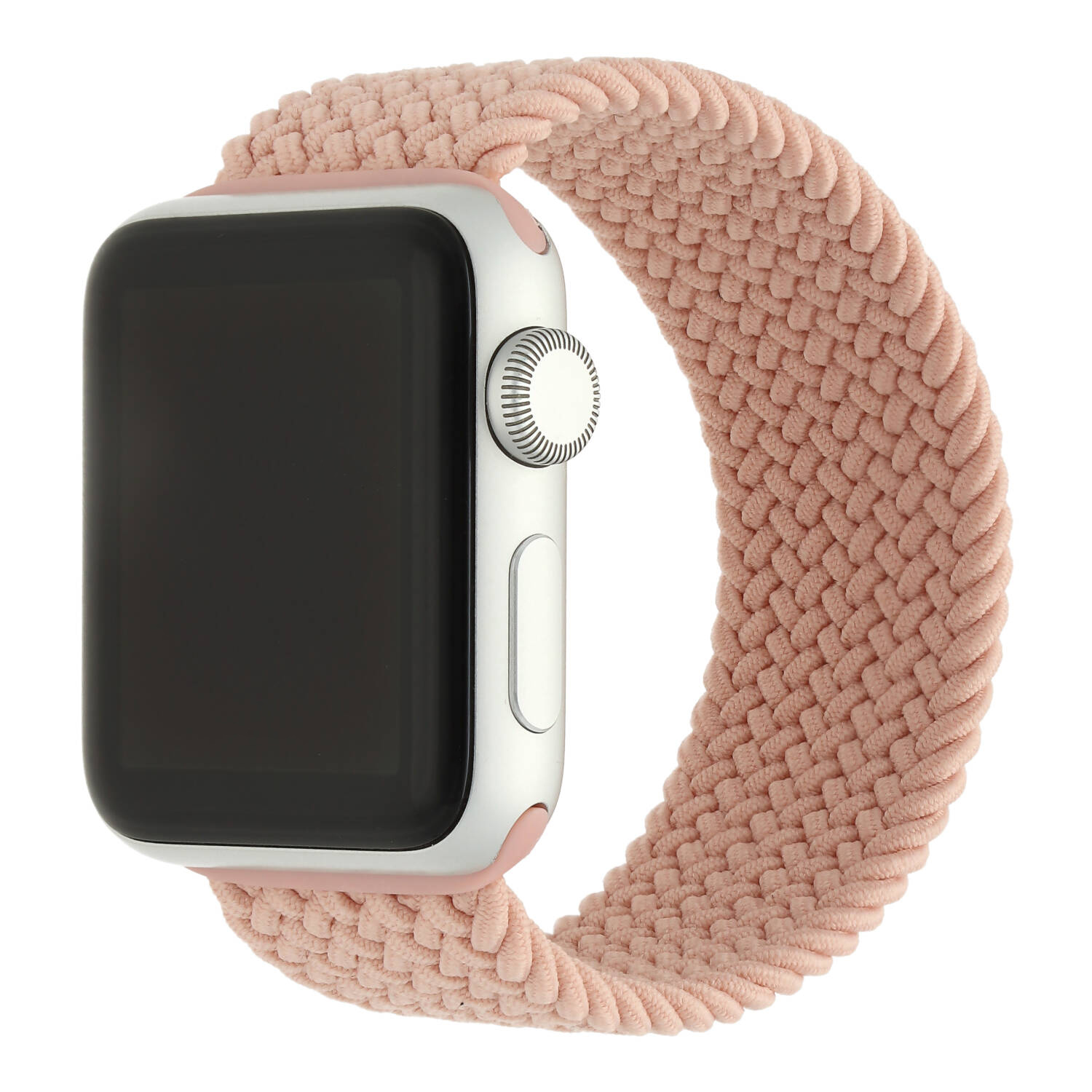 Apple Watch nylon gevlochten solo band - pink sand
