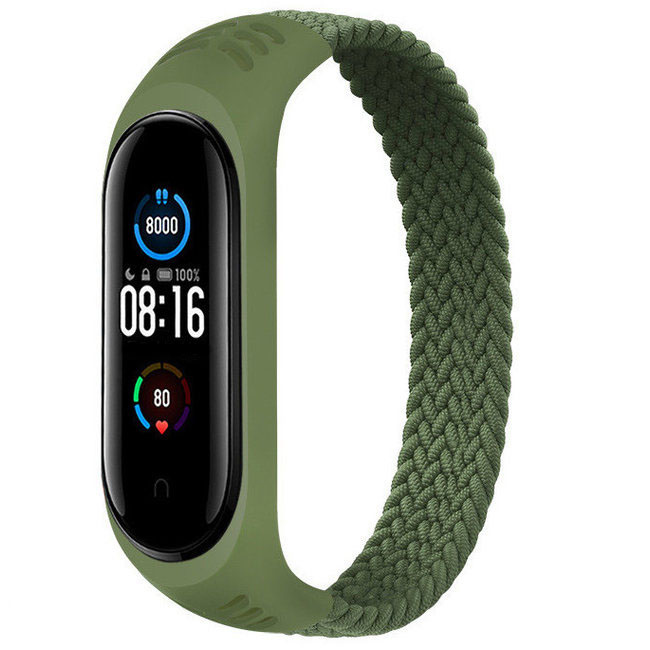 Xiaomi Mi 3/4/5/6 nylon gevlochten solo band - groen