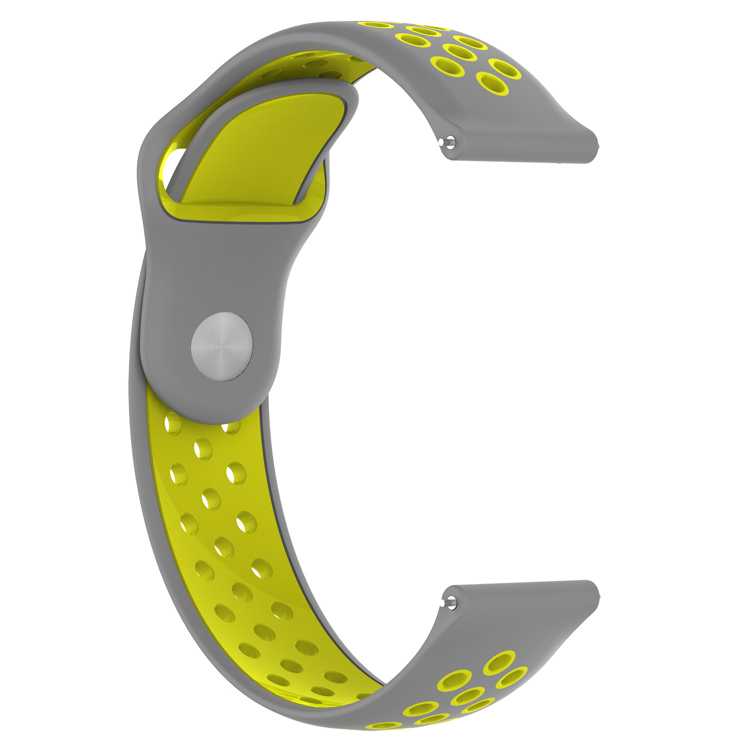 Polar Ignite dubbel sport band - grijs geel