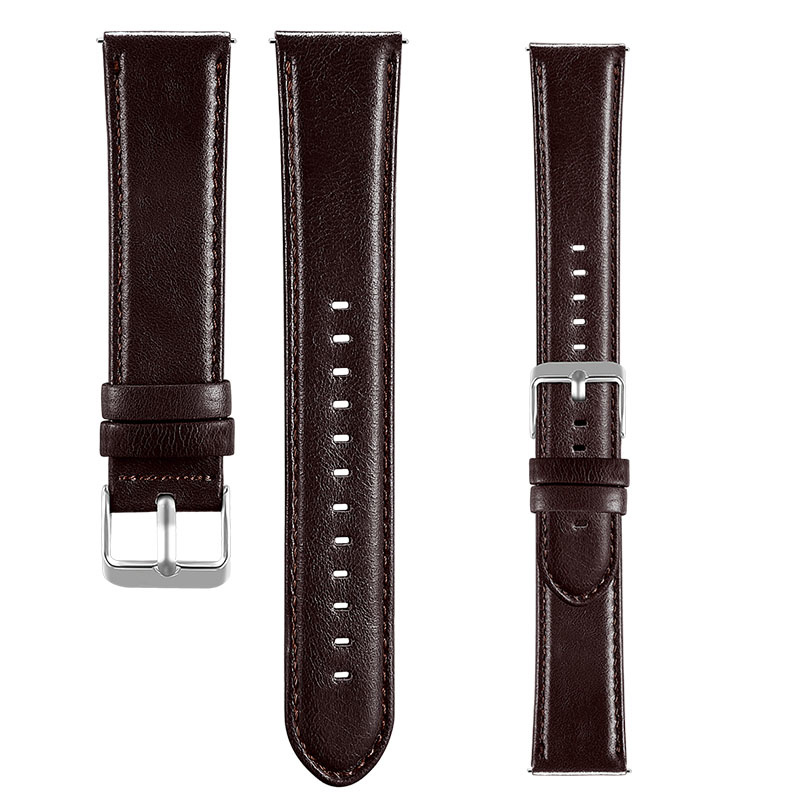 Garmin Vivoactive / Vivomove genuine leren band - donkerbruin