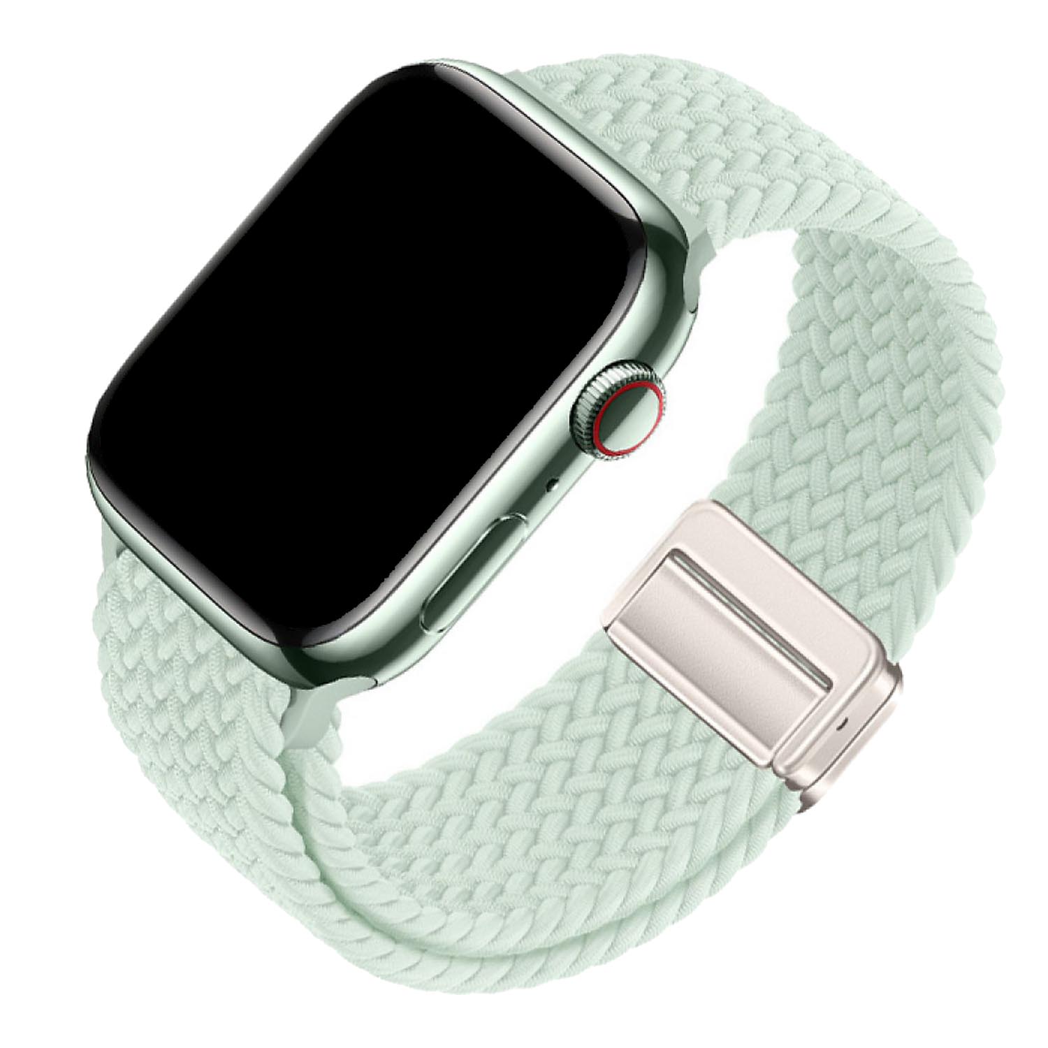 Apple Watch bandje Zyra - nylon - mintgroen