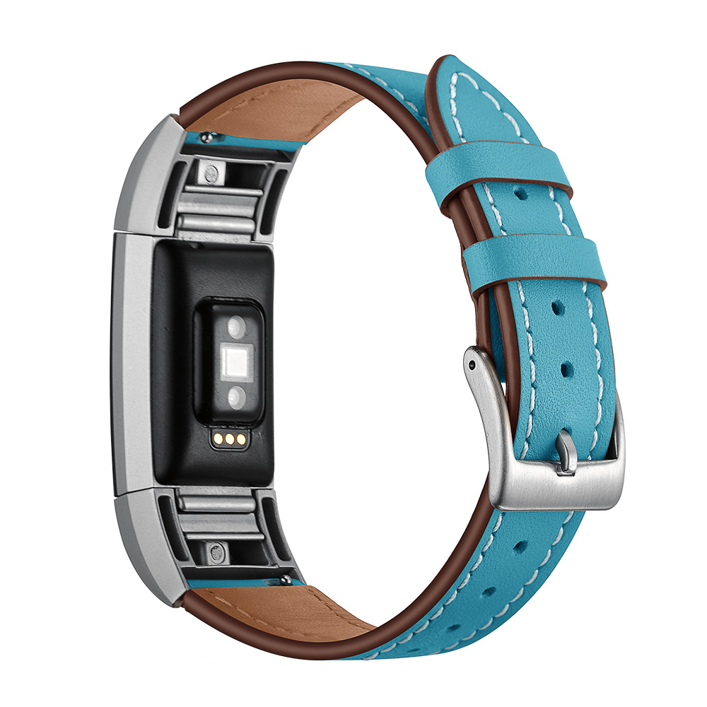 Fitbit Charge 2 premium leren band - lichtblauw Fitbit Charge 2 premium leren band - lichtblauw