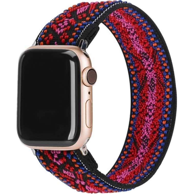 Apple-Watch-nylon-geweven-band-bohemian-rood-7440849887876-123watches-hoofdfoto