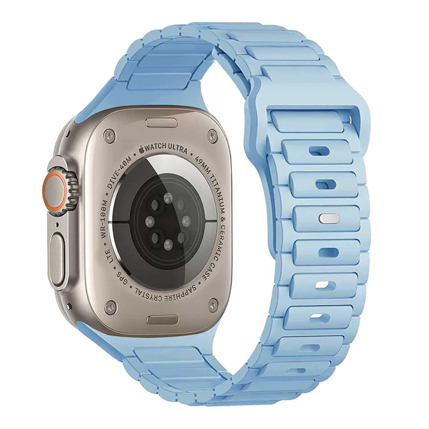 Apple Watch band Raveo – siliconen – lichtblauw