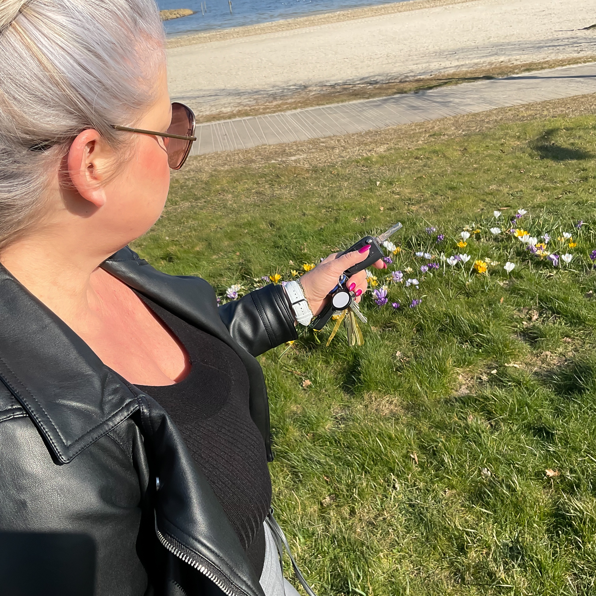 Apple Watch leren krokodillen band - wit
