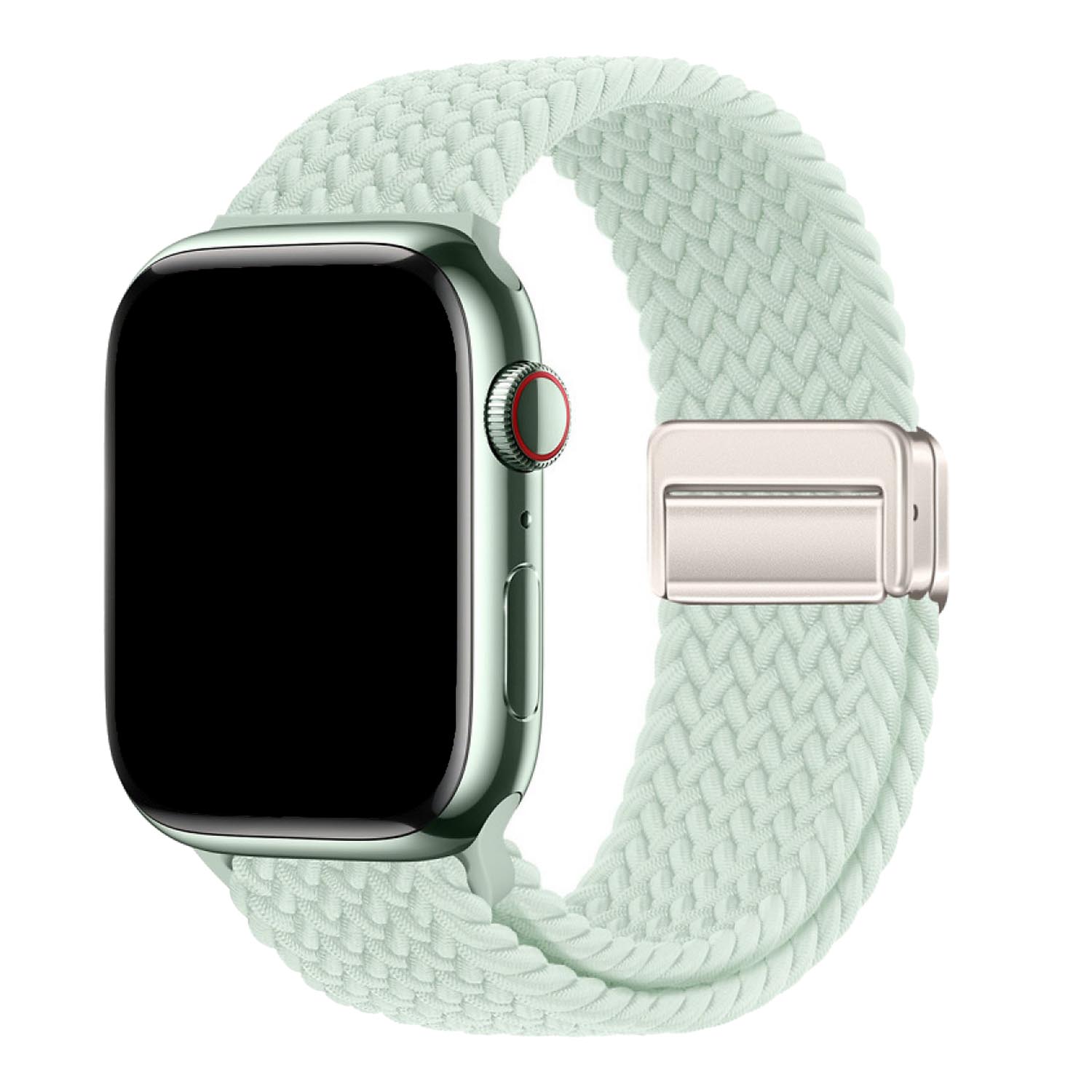 Apple Watch bandje Zyra - nylon - mintgroen