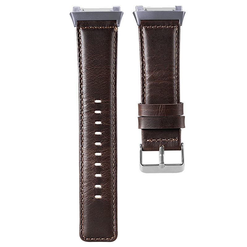Fitbit Ionic genuine leren band - donkerbruin