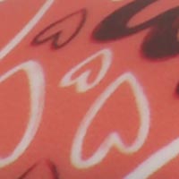 Hartjes print rood - Pattern