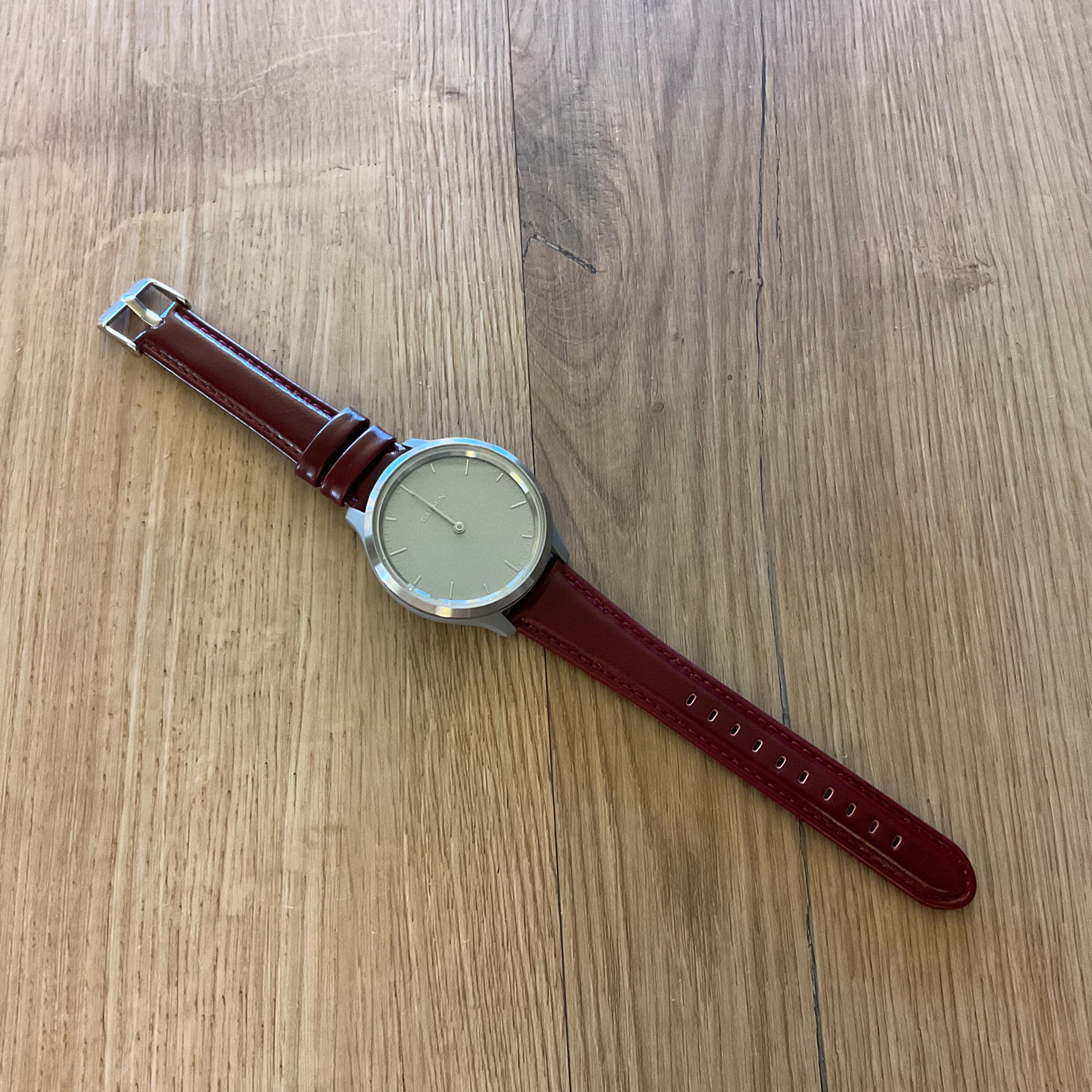 Garmin Vivoactive / Vivomove genuine leren band - donkerbruin