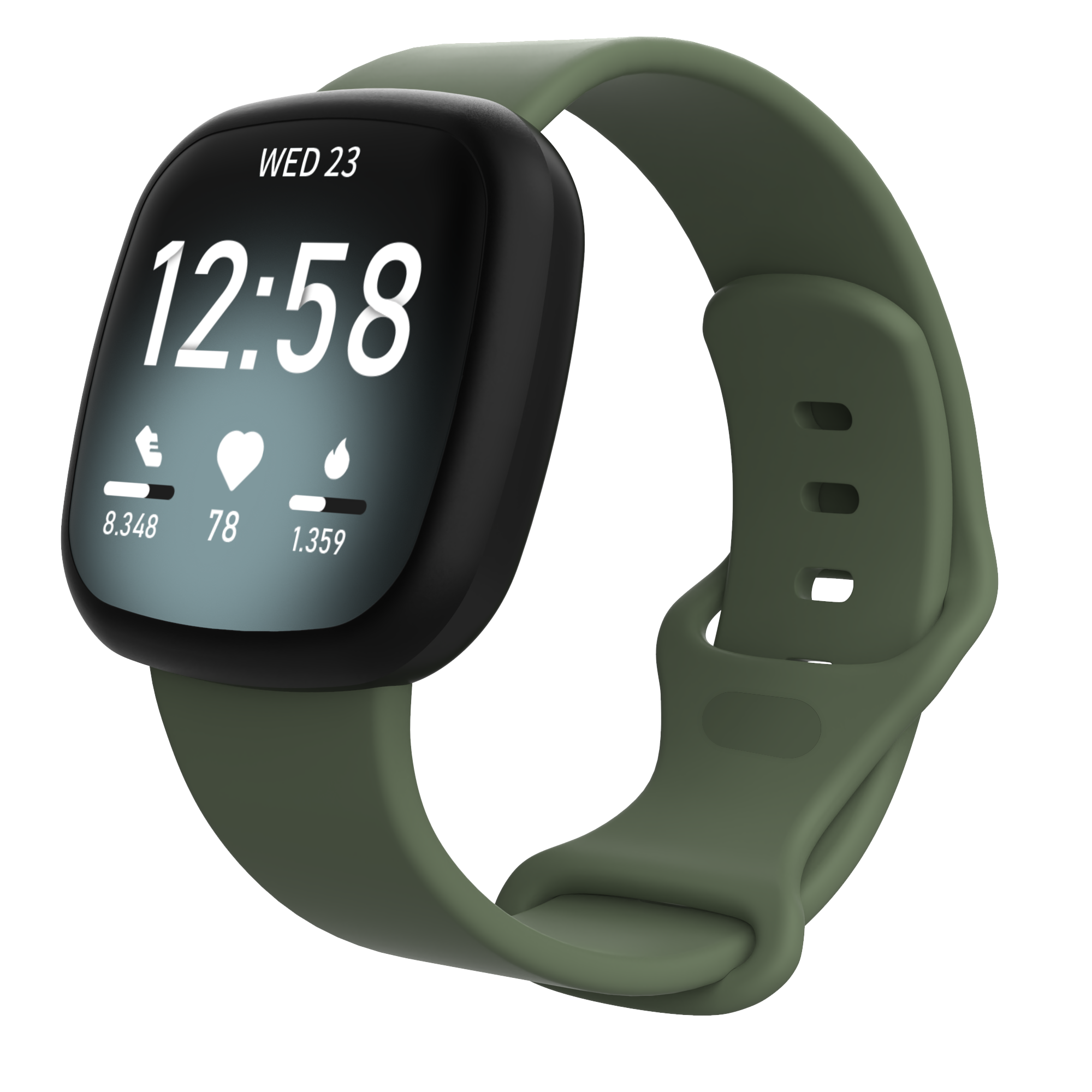 Fitbit Versa 3 / Sense sport band - groen