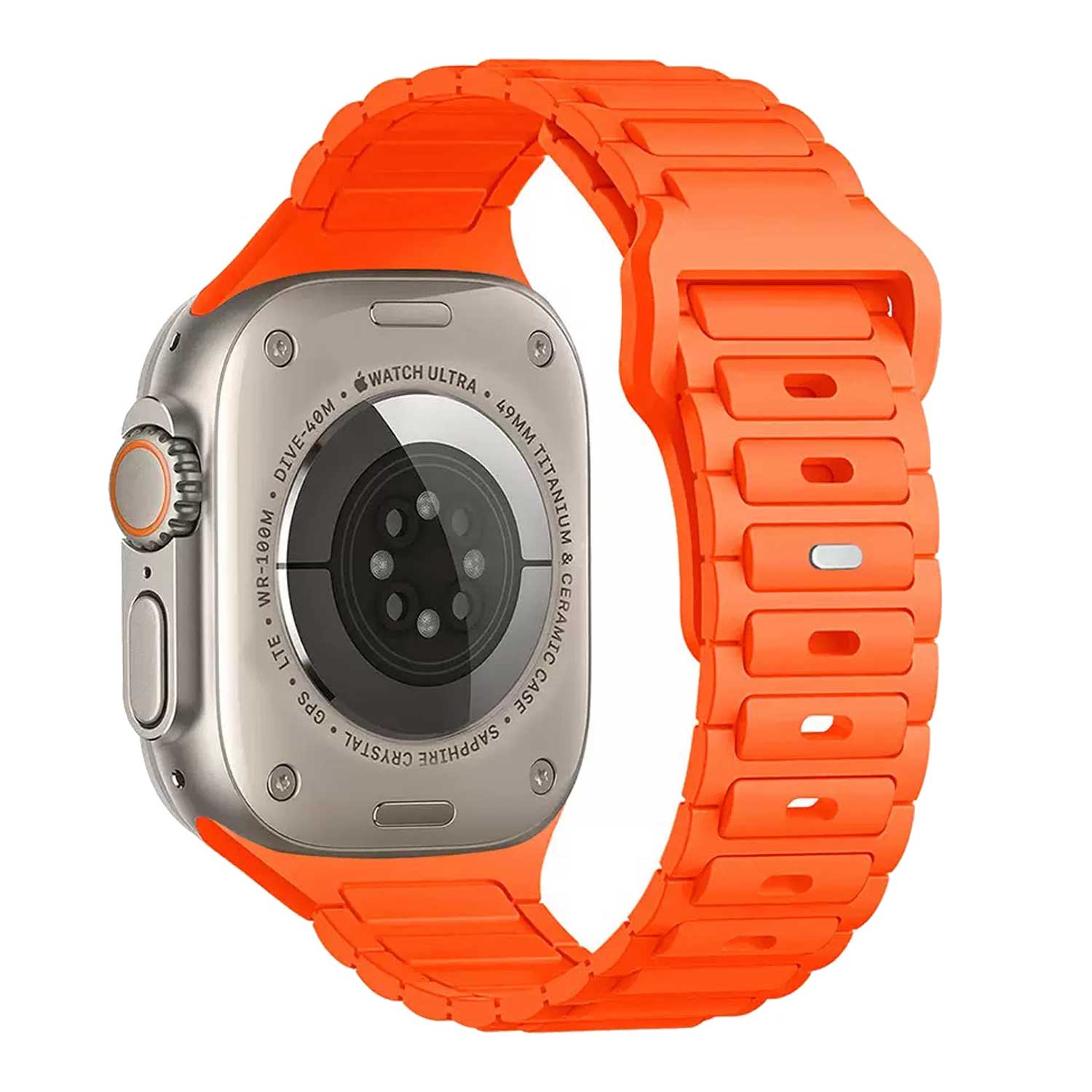 Apple Watch band Raveo – siliconen – oranje