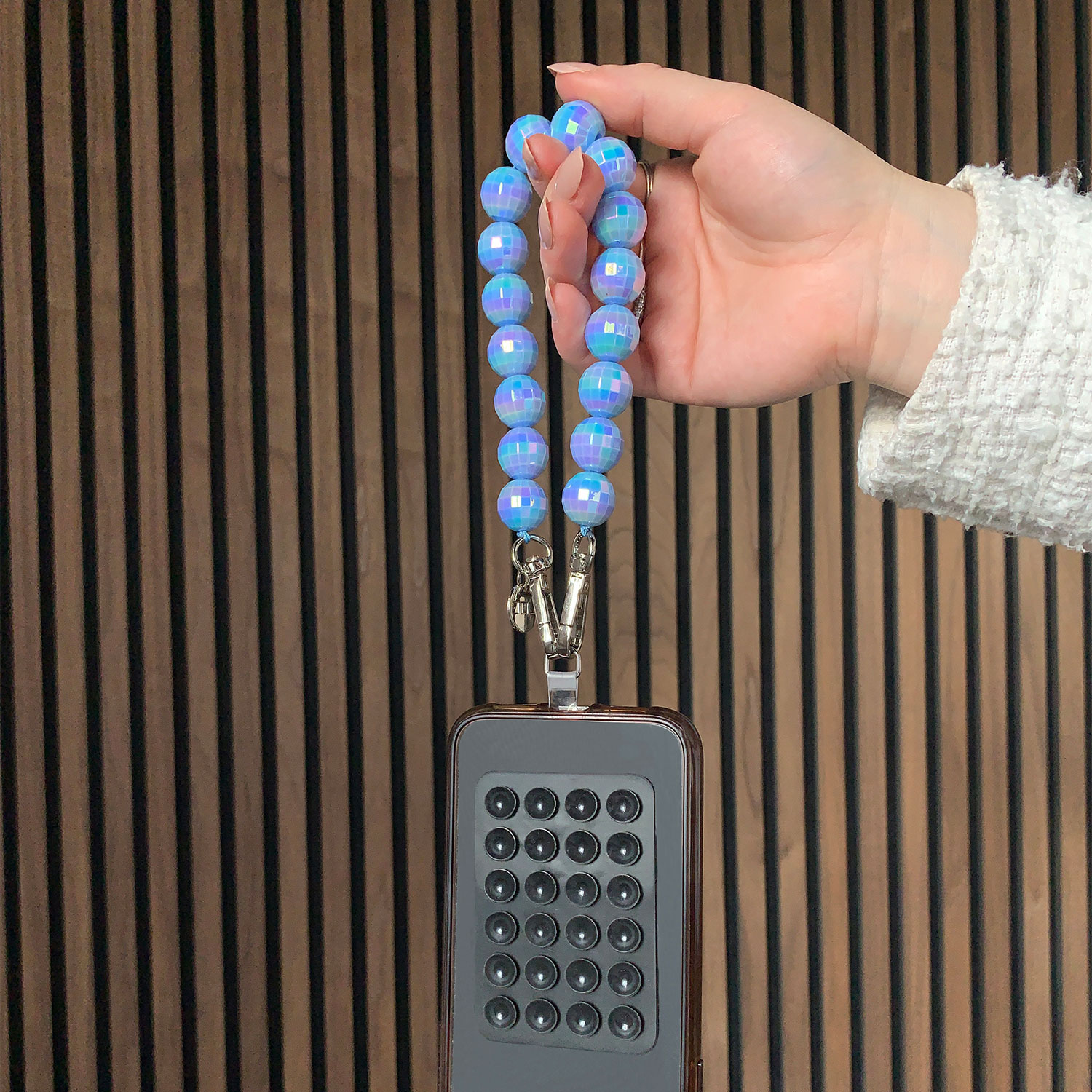 Telefoonkoord-disco-blauw-zilver-7440850364342-sfeerfoto-2