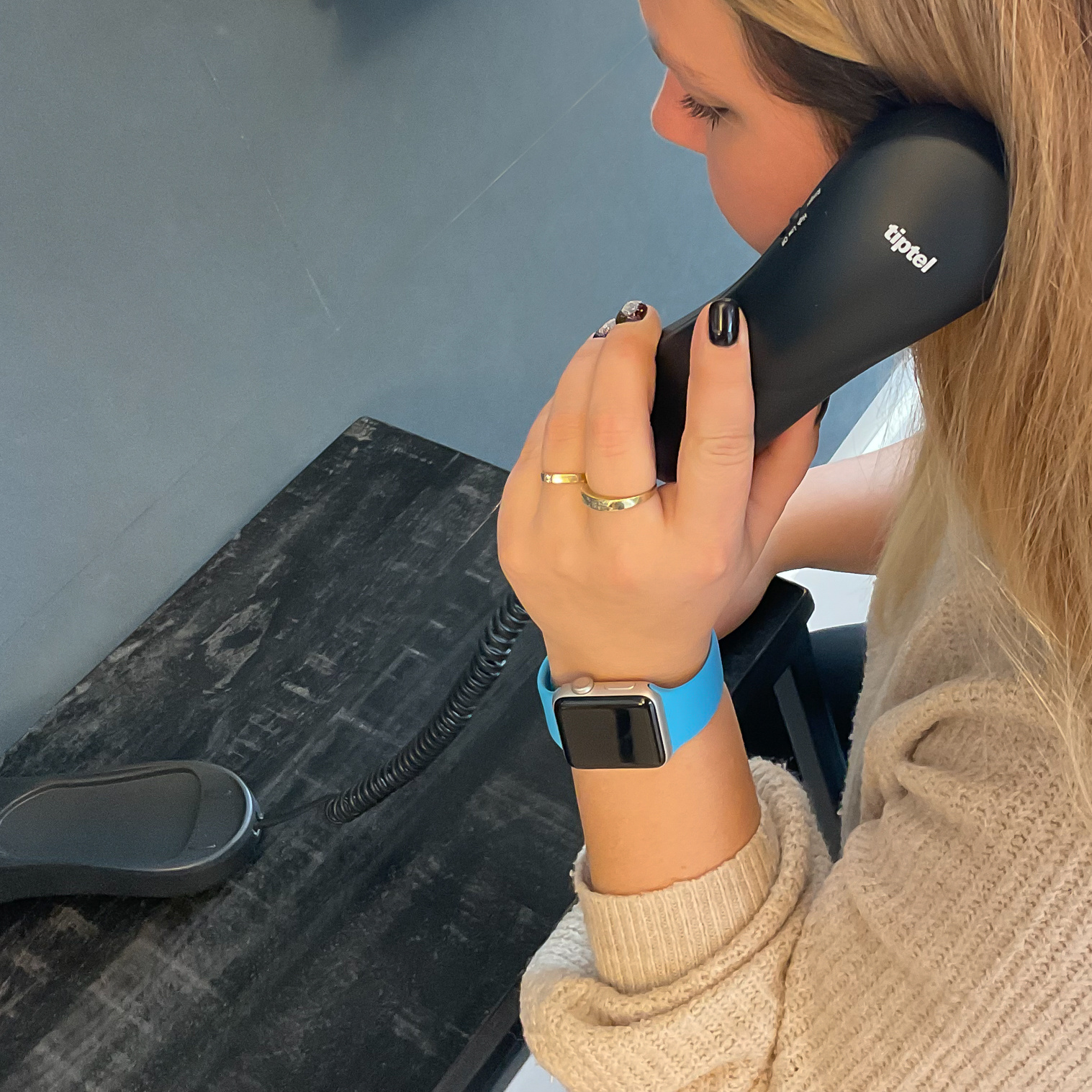 Apple Watch sport band - blauw