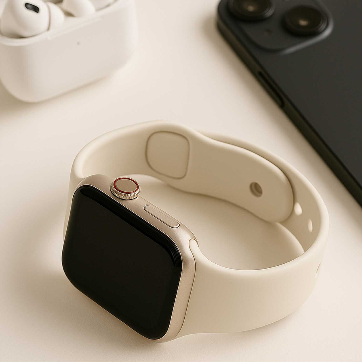 Apple-Watch-sport-band-sterrenlicht-7440850025021-123watches-sfeerfoto-2