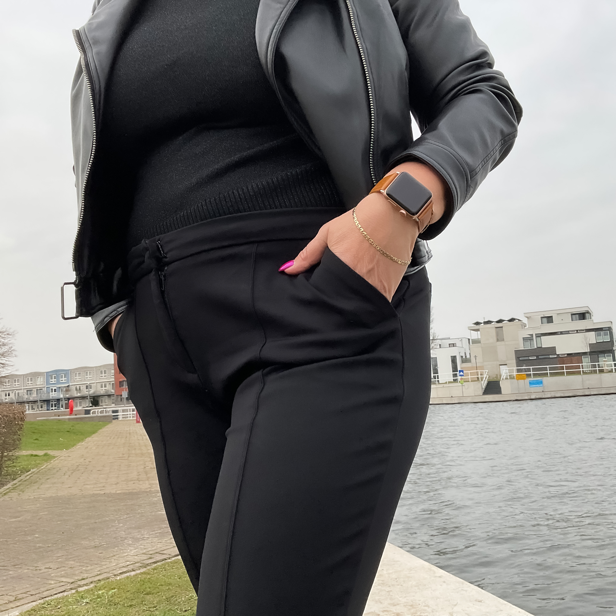 Apple Watch leren genuine band - lichtbruin