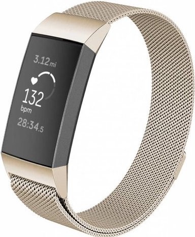 Fitbit Charge 3 & 4 milanese band - champagne