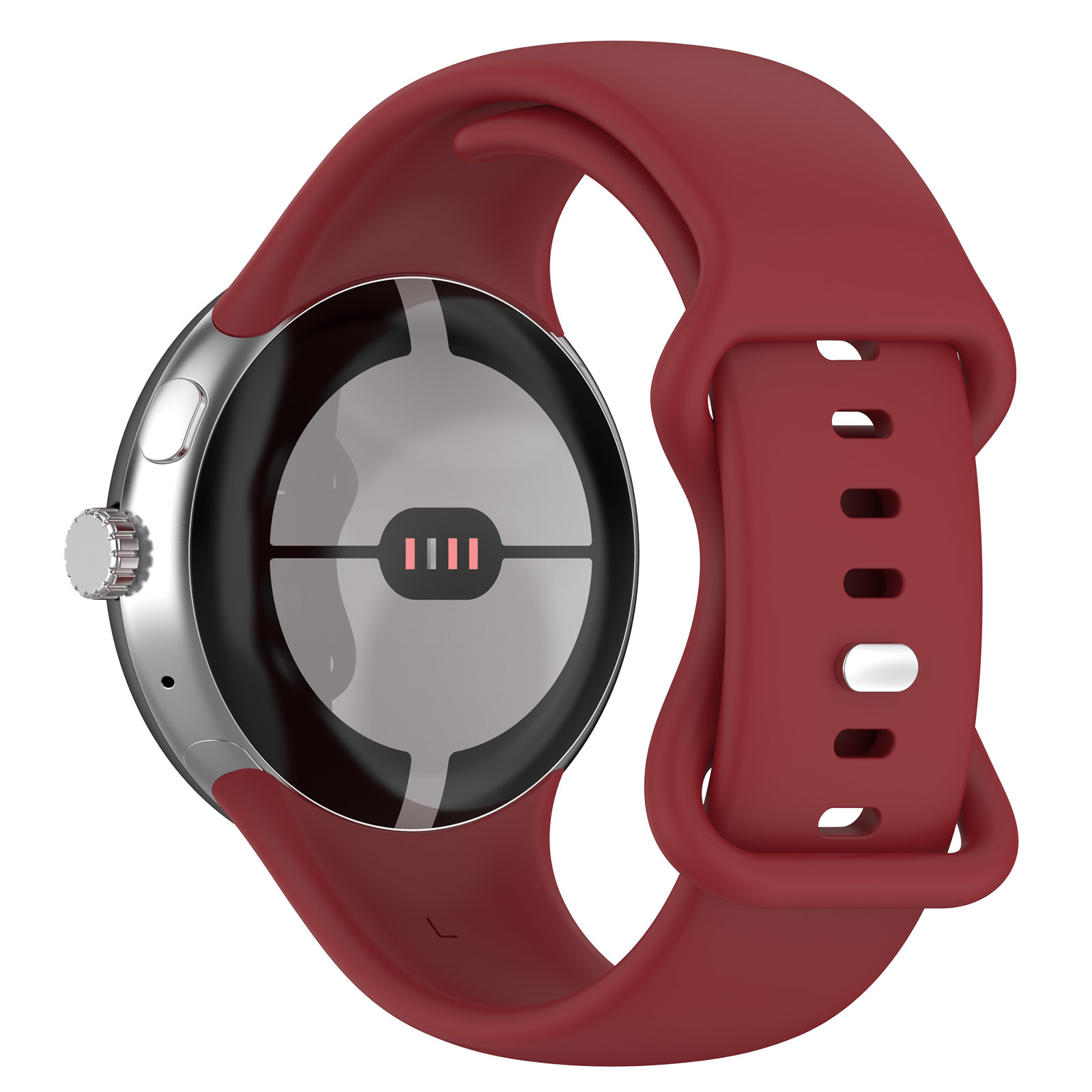 Google Pixel Watch sport band - wijnrood