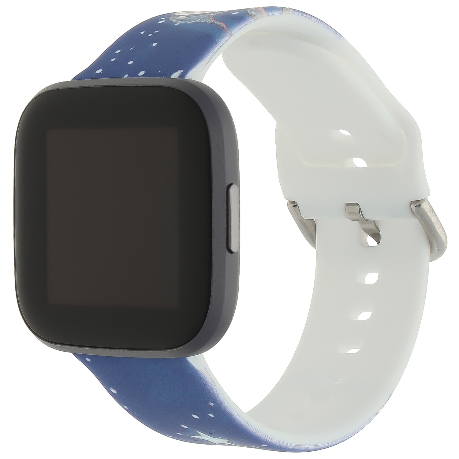 Fitbit Versa print sport band - kerst sneeuwpop donkerblauw