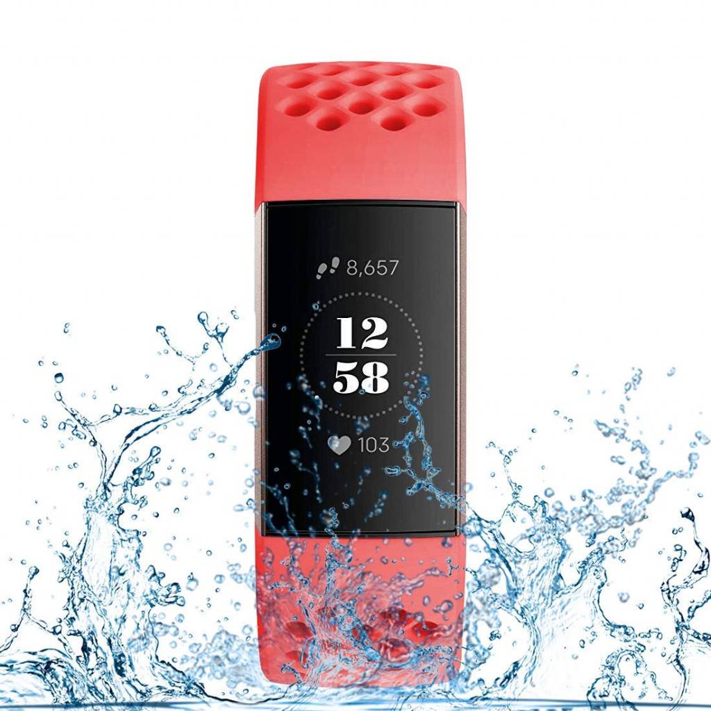 Fitbit Charge 3 & 4 sport point band - rood