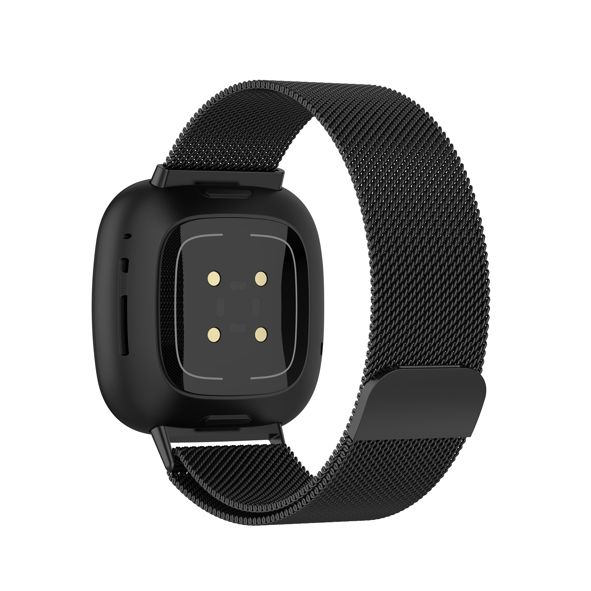 Fitbit Versa 3 / Sense milanese band - zwart